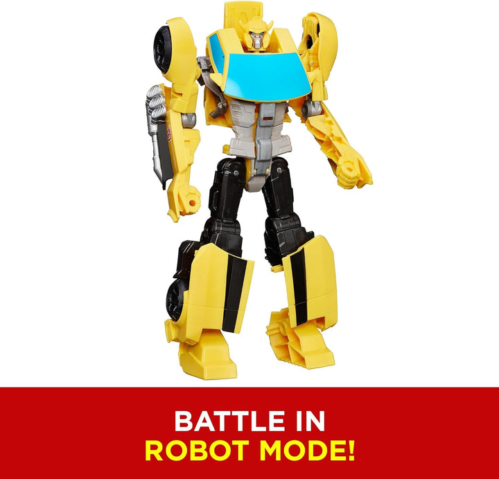 Toys Heroic Bumblebee Action Figure - Timeless Large-Scale Figure, Changes into Yellow Toy Car, 11" (Amazon Exclusive)