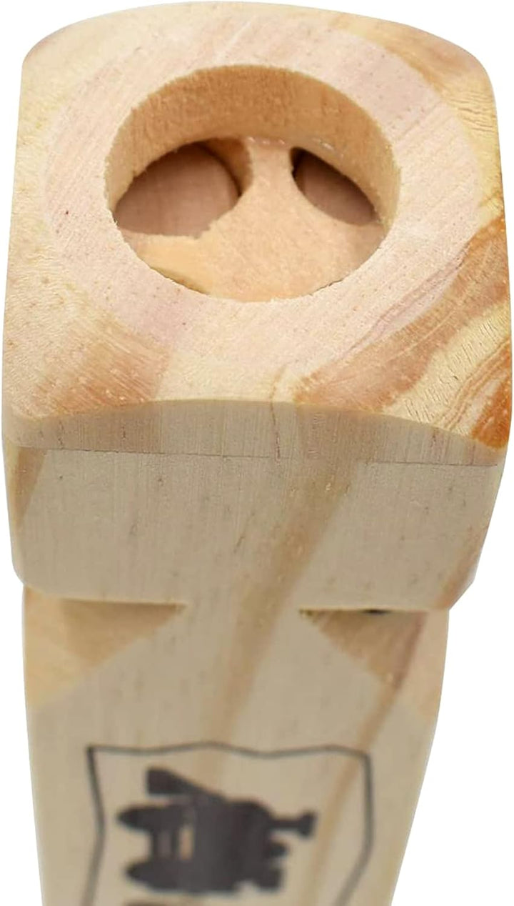 Solid Wood Train Whistle 4 Tones, Noisemaker Toys and Conductor Whistle for Birthday Party Carnival Prize Game Cheering Prop or Educational