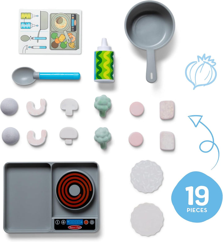 Simmer & Stir Stovetop Play Set with Water Wow!® Color Reveal Play Food Preschool Toy Ages 3+