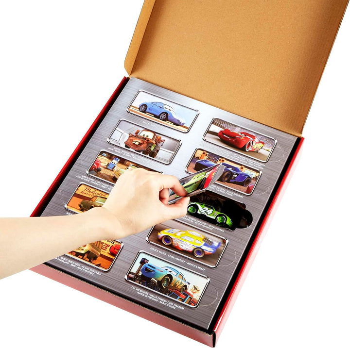 Disney and Pixar Cars Set of 10 Die-Cast Mini Racers Vehicles, Collectible Set of 1:55 Scale Toy Cars Inspired by Movies