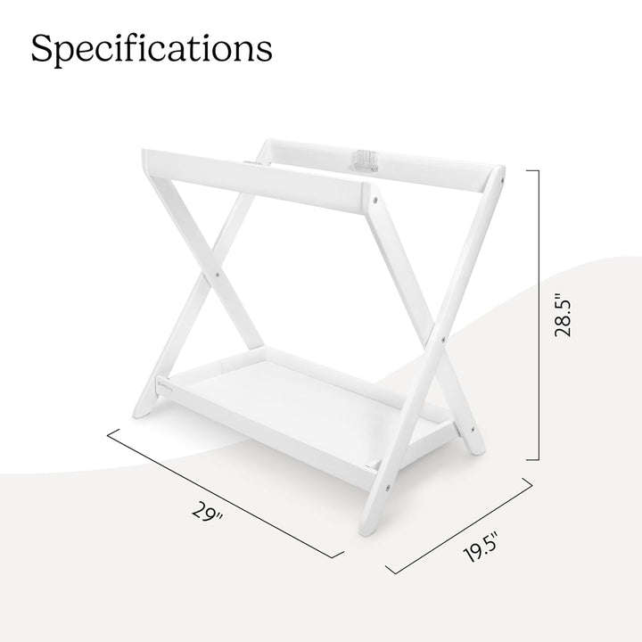 Bassinet Stand - Quick + Secure Attachment - White