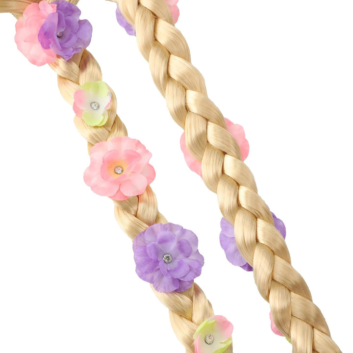 Girls Princess Wig,Rapunzel Plaits Blonde Wig for Girls Halloween Party,Role Playing