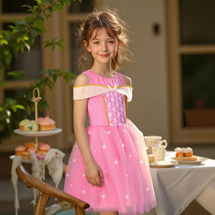 Princess Dress up - Princess Dresses for Girls with Princess Toys, Dress up Clothes for Little Girls Pretend Play