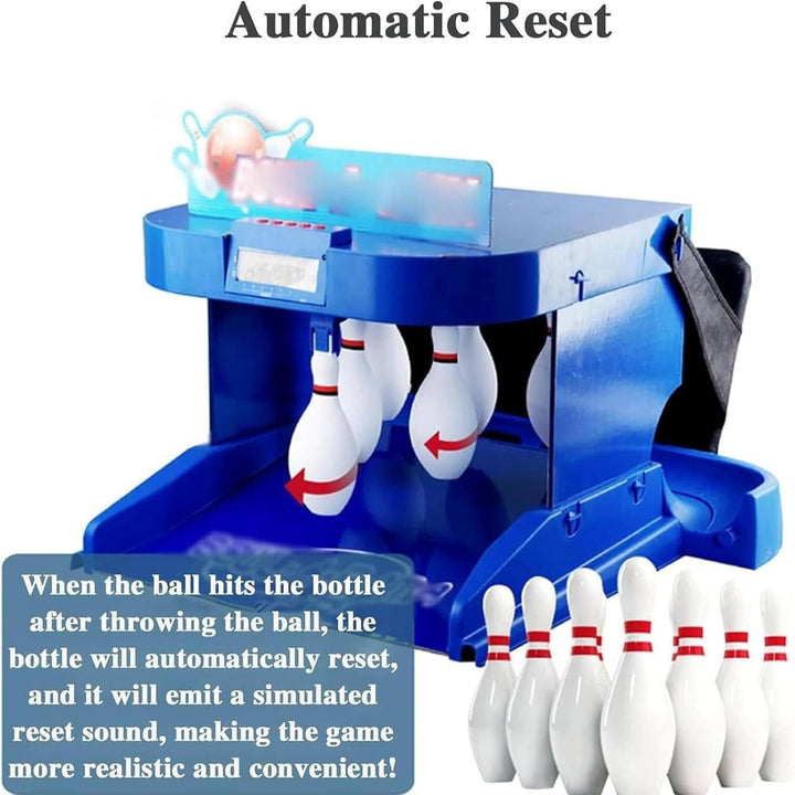 Electronic Bowling Alley Game,Indoor Family Game Bowling Game,Bowling Alley for Home,Foldable Bowling Set,For Children and Adults,2M