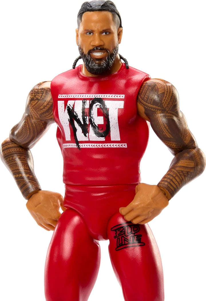 WWE Jimmy USO Action Figure, Main Event Series #155 6-Inch Collectible with 10 Articulation Points & Life-Like Look