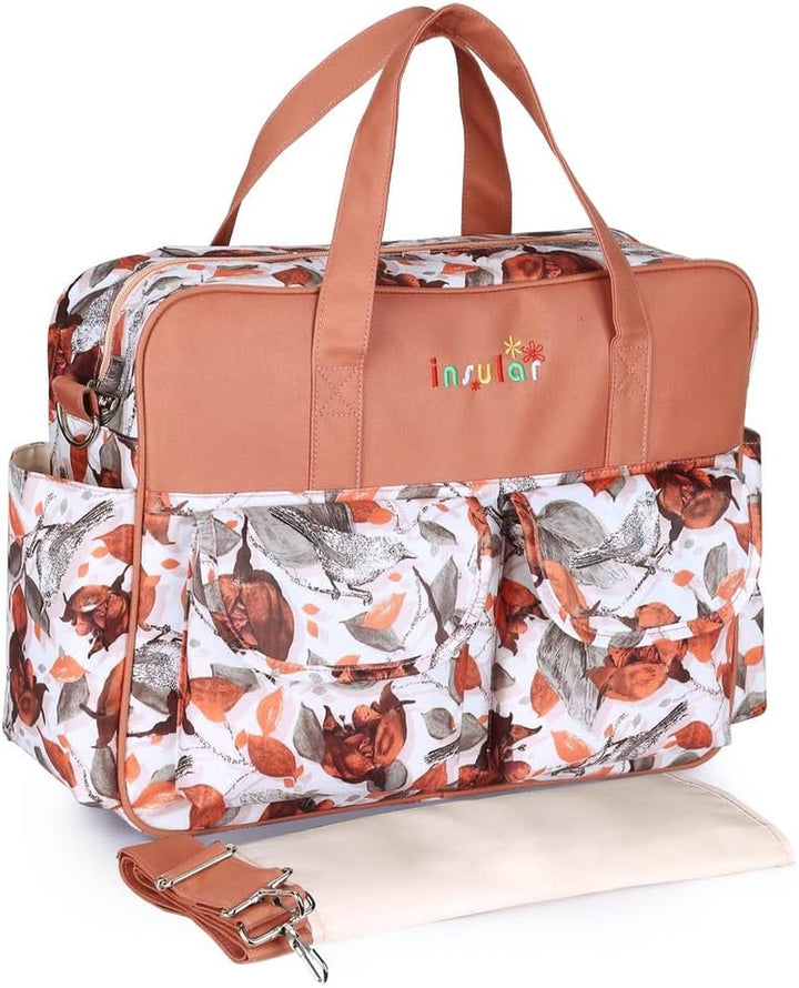 Mummy Shoulder Bag Diaper Bag Chic Nappy Changing Bag Tote/Messenger Style Large with Changing Mat, Adjustable Straps