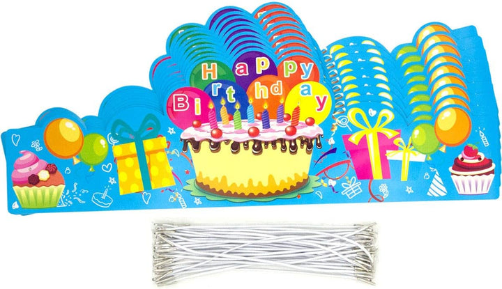Birthday Crowns for Kids Family Birthday Classroom School VBS Party Supplies Pack of 30 Classroom Must Haves Kindergarten Preschool Pre K
