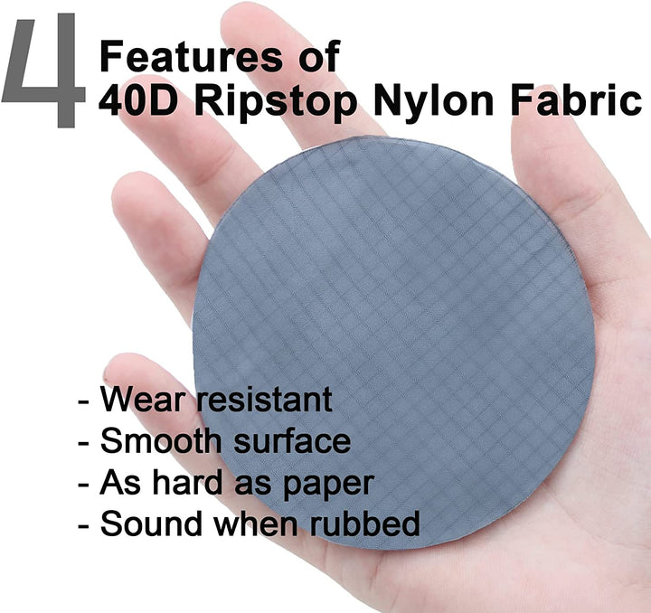 Nylon Ripstop Fabric, 6 Color Set: 60X39 Inch, 40D Waterproof, Lightweight, Windproof, Bulk Fabric for Kite, Tent, Flag, Bag, Tarp Cover, Outdoor DIY Project