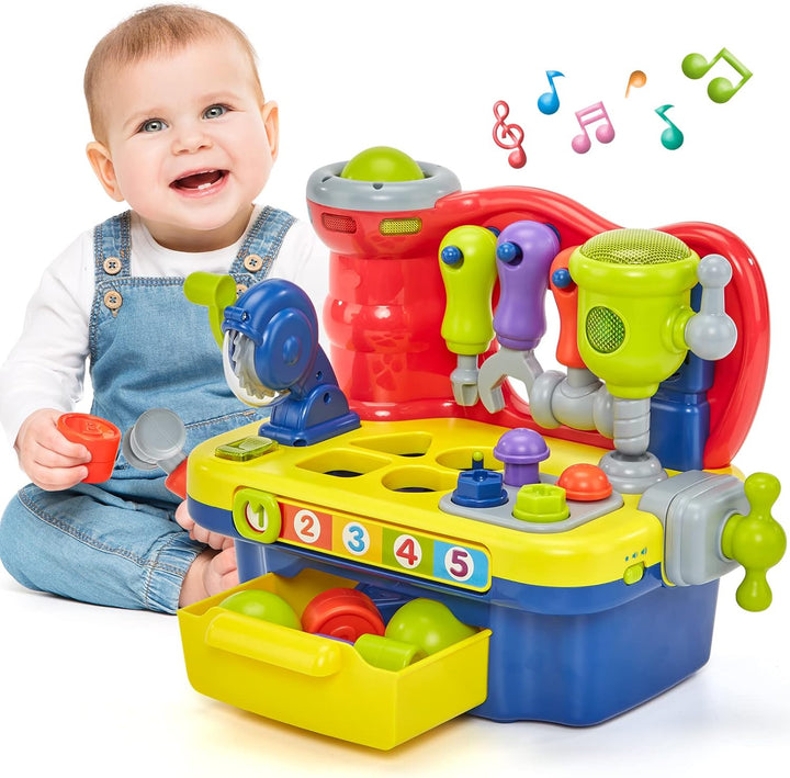 Toddler Toys for 1 Year Old Boy 2 in 1 Pound Ball Toy & Car Ramp Race Track Learning Early Developmental Montessori Toys for 2 Year Old Birthday Gifts