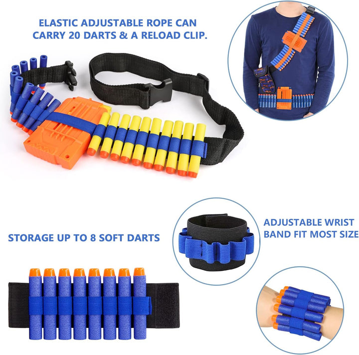 Compatible with Nerf Vest Kit, 2 Pack Tactical Vest for Nerf Gun, N-Strike Elite Jacket for Boys, Girls