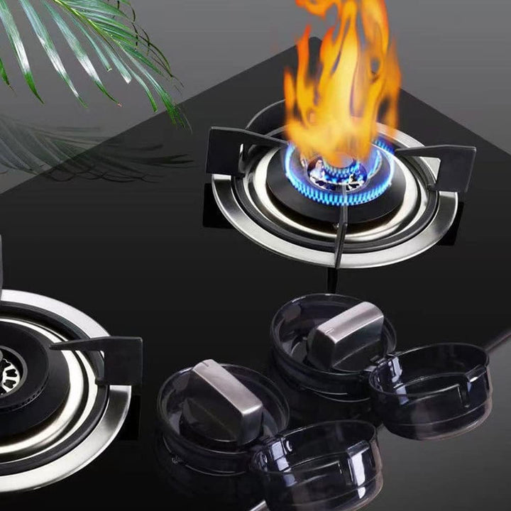 Gas Stove Knob Safety Covers: 6Pcs Child Proof Stove Covers, Non-Universal Baby Proof Oven Knobs Locks for Only Height under 1.65"