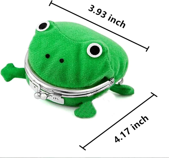 Frog Wallet Anime Cartoon Wallet Coin Purse Manga Flannel Wallet Cute Funny Plush Toy (Anime Frog)