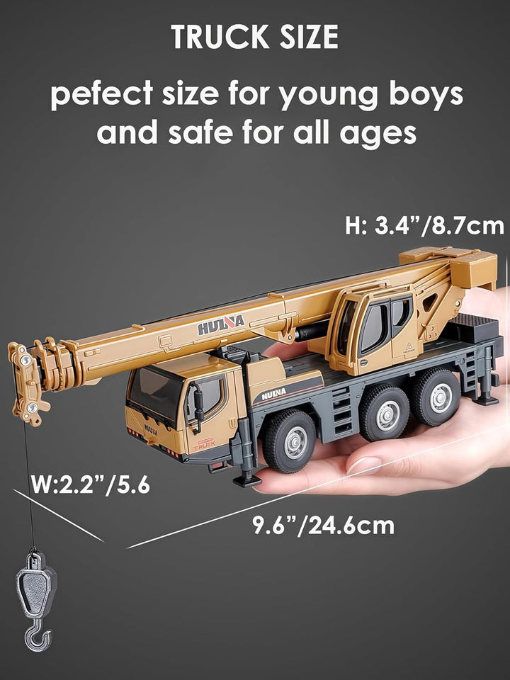 1/50 Scale Autocrane Toys, Crane Truck Construction Vehicle, Alloy Boom Truck Engineering Car Models, Great Gifts, Collections, Cake Toppers, Room Decoration for Kids