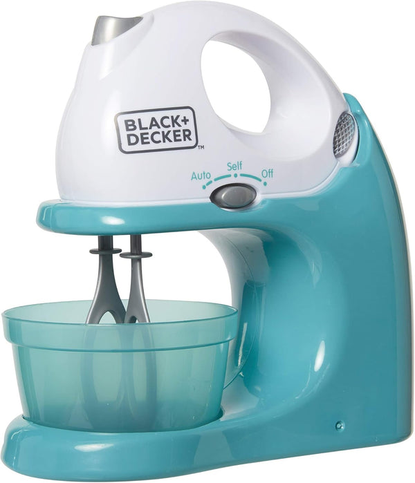 Junior Hand Mixer Role Play Pretend Kitchen Appliance for Kids with Realistic Action, Light and Sound - plus Mixing Bowl and Two Mixing Modes for Imaginary Cooking Fun