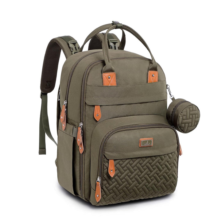 Diaper Bag Backpack - Baby Essentials Travel Tote - Multi Function Waterproof Diaper Bag, Travel Essentials Baby Bag with Changing Pad, Stroller Straps & Pacifier Case - Unisex, Dark Gray
