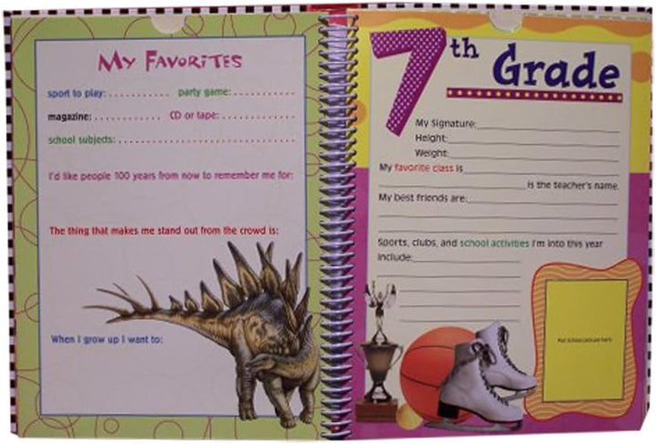 Deluxe School Memories Keepsake Photo Album Scrapbook from Preschool through 12Th Grade