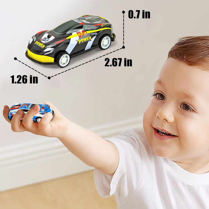 30 Mini Race Cars for Classroom Prizes, Party Favors for Kids 4-8 Years Old, Bulk Small Pull Back Car Toys for Treasure Box, Mini Toys Cars for Boys and Girls