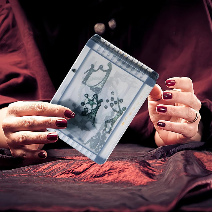 The Transparent Tarot Deck & Guidebook Box Set – Ideal for Beginners, Clear Card Meanings for Fortune Telling & Tarot Divination