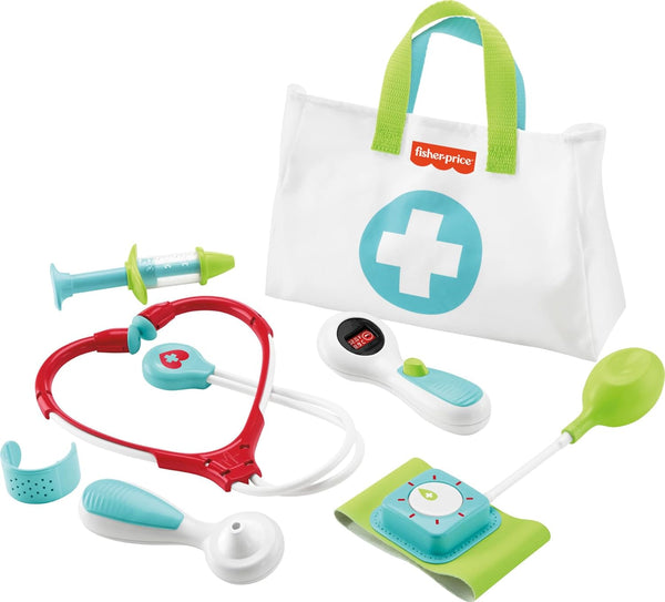 Doctor Playset Medical Kit 7-Piece Toy for Dress up and Preschool Pretend Play Ages 3+ Years