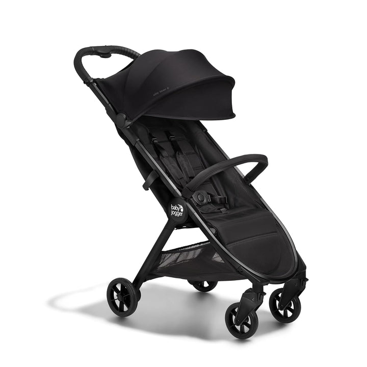 City Tour 2 Ultra-Compact Carry-On Approved Travel Stroller in Pitch Black Lightweight Easy Fold Ideal for Traveling and Everyday Adventures
