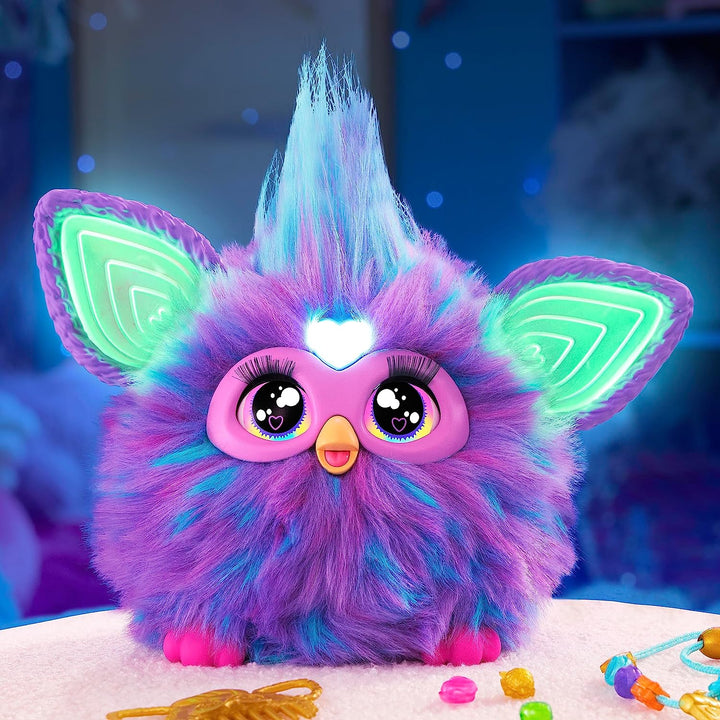 Purple, 15 Fashion Accessories, Interactive Plush Toys for 6 Year Old Girls & Boys & Up, Voice Activated Animatronic