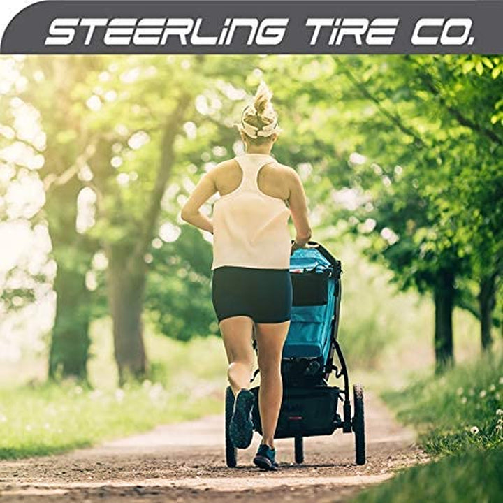 Two 16" X 1.75 Rear and One 12.5" X 2.25 Front Wheel Replacement Tires for Jogging Strollers - the Perfect BOB Stroller Tire Replacement Set by  (3-Pack)