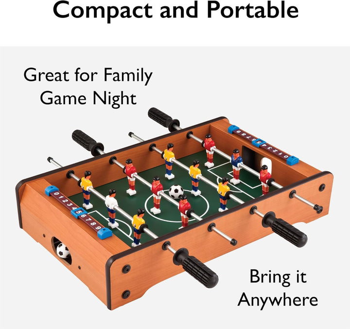 Mainstreet Classics 20-Inch Table Top Foosball/Soccer Game, Brown