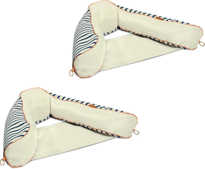 Noodle Sling, No Inflation Needed, Pool Float with Armrests, Quick Draining Fabric, Cup Holder