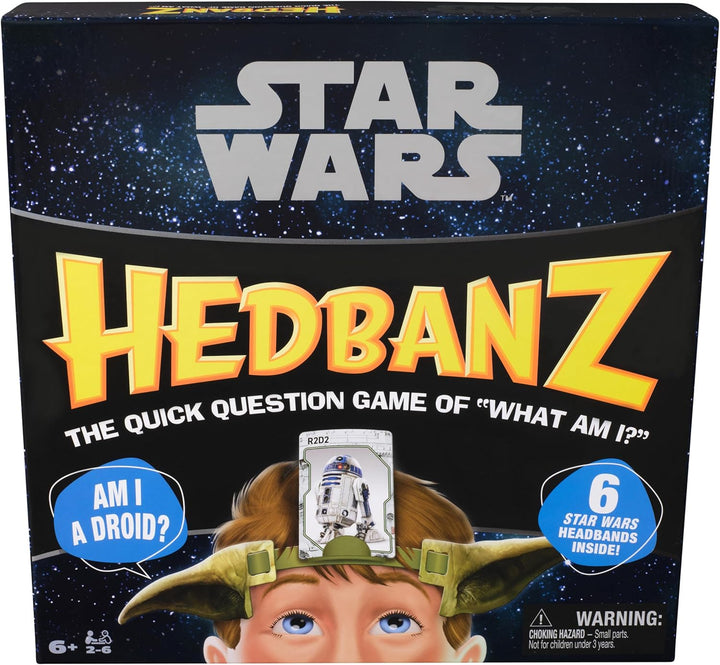 , Hedbanz 2023 Edition with New Cards, Picture Guessing Board Game, for Family & Kids, 2-6 Players, for Ages 6 & Up