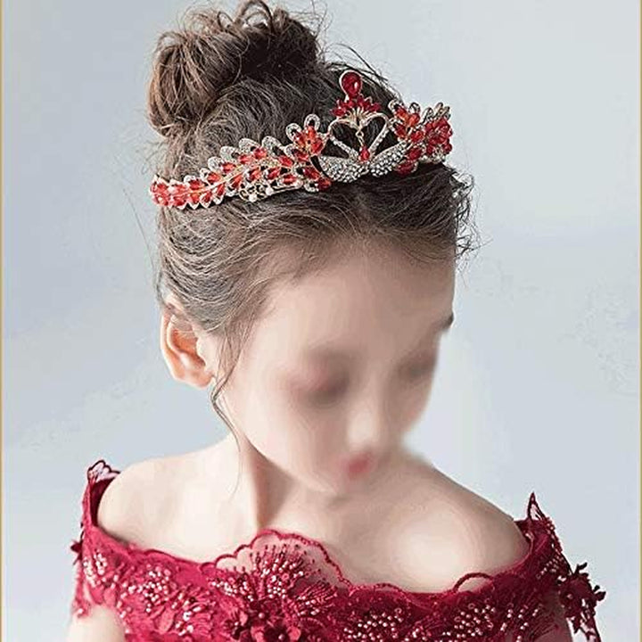 Children Crown Accessories Princess Crown Hair Jewelry Rhinestone Tiaras Diadems Kids Hair Ornaments Party Girls Gift