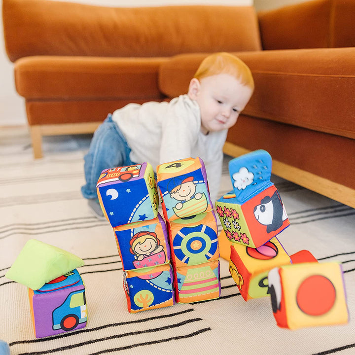 K'S Kids Match and Build Soft Blocks Set