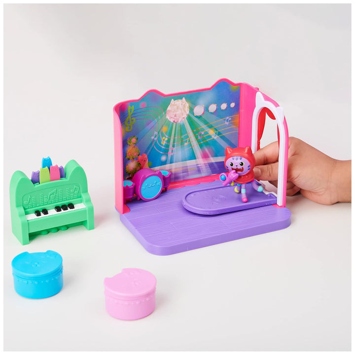Gabby’S Dollhouse, Groovy Music Room with Daniel James Catnip Figure, 2 Accessories, 2 Furniture Pieces and 2 Deliveries, Kids Toys for Ages 3 and Up