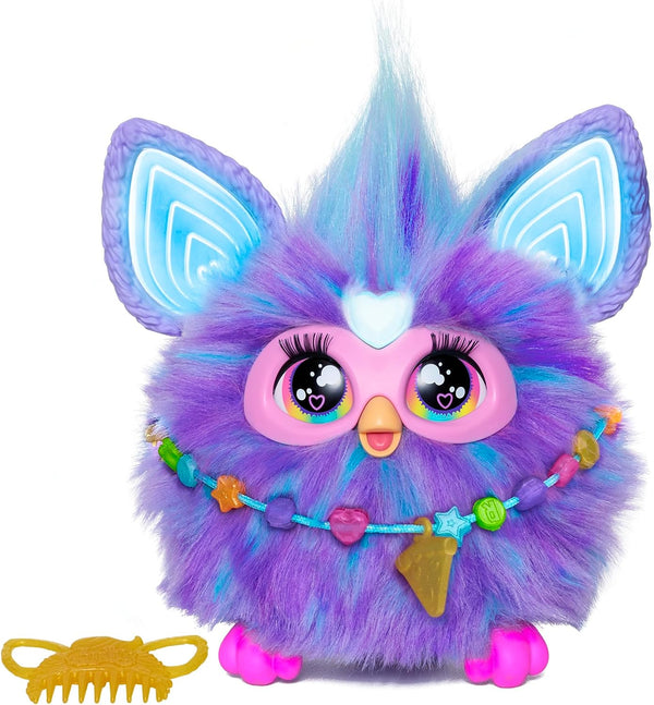 Purple, 15 Fashion Accessories, Interactive Plush Toys for 6 Year Old Girls & Boys & Up, Voice Activated Animatronic