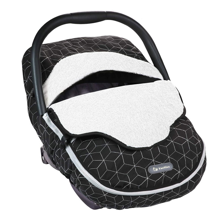 Baby Stroller Bunting Bags Winter Carseat Canopies Cover to Protect Baby from Cold Wind, Super Warm Plush Fleece Baby Carrier Cover for Infant Boys Girls
