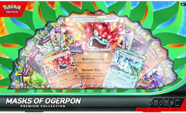 TCG: Masks of Ogerpon Ex Premium Collection - 10 Packs, Promos