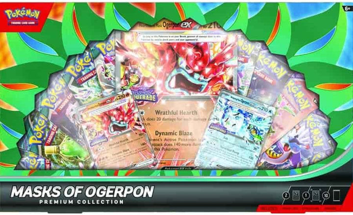 TCG: Masks of Ogerpon Ex Premium Collection - 10 Packs, Promos