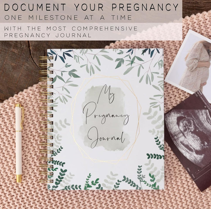 Pregnancy Journal for First Time Moms | Weekly Pregnancy Tracker & Baby Memory Book | 200-Page Pregnancy Planner | Pregnancy Must Haves Keepsake Gift | Premium Hardcover Pregnancy Book for Expecting Moms