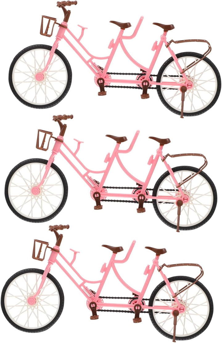 Two-Seater Bicycle Practical Bike Adornment Cycle Model Sculpture Art Ornaments Bike Plaything Desktop