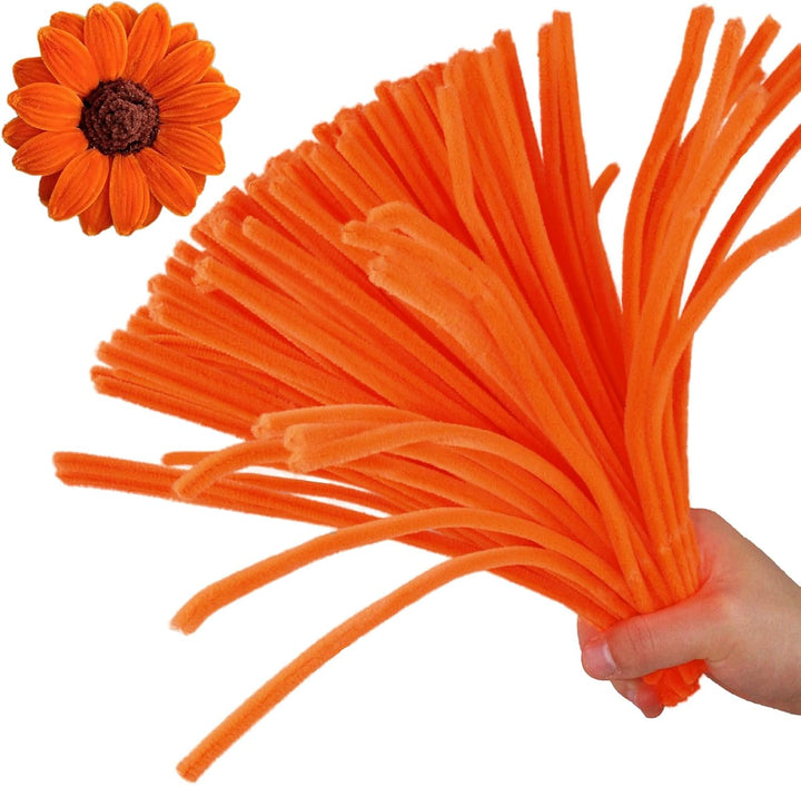 200PCS Pipe Cleaners with Instruction Manual 20 Colors Chenille Stems Bulk Art Craft Supplies Colorful Thick Fluffy Fuzzy Wire Sticks DIY Project for Kids Adults Back to School Supplies