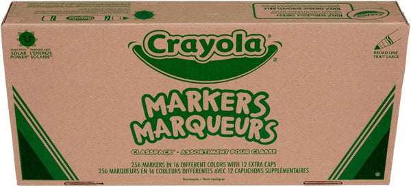 Broad Line Markers Classpack (256 Ct), Bulk School Supplies for Teachers, Kids Markers for School, Teacher Classroom Must Have Art Supplies
