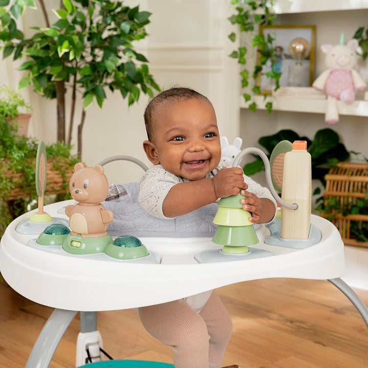Spring & Sprout 2-In-1 Baby Activity Center Jumper and Table with Infant Toys - Ages 6 Months +, First Forest