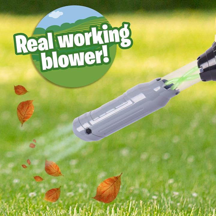John Deere Leaf Blower Toy for Kids – Pretend Construction Tool with Lights and Sounds | Blows Real Air