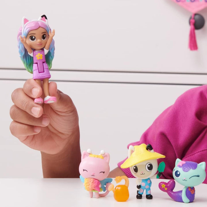 , Gabby and Friends Figure Set with Rainbow Gabby Doll, 3 Toy Figures and Surprise Accessory Kids Toys for Ages 3 and Up