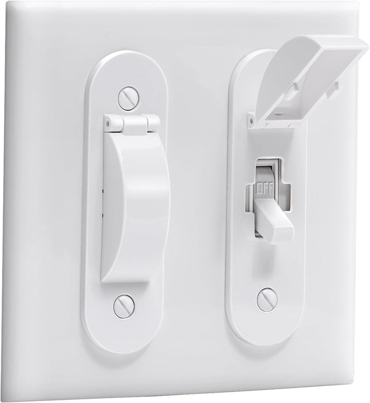 Wall Switch Guard, Child Proof Light Switch Cover Guard | Toggle Style | Light Switch Protection | Keep Toggle Switch in on or off Position | 1 Pack, White