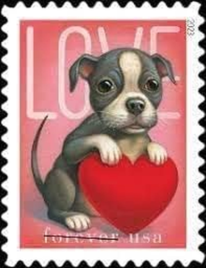 Love 2023 Forever First Class Postage Stamps - Valentine, Wedding, Celebration, Anniversary, Romance, Party 1/2 Sheet (10 Stamps)