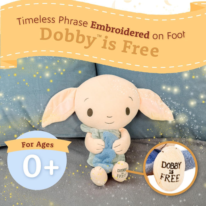 Harry Potter Dobby Plush Stuffed Animal the Lovable House Elf Holding His Iconic Sock for Babies, Toddlers, and Kids 15 Inches