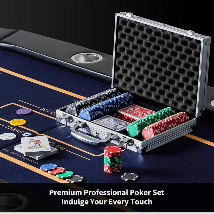 Poker Chips,200Pcs Poker Set with Aluminum Travel Case,11.5 Gram Poker Chips Set for Texas Holdem Blackjack Gambling