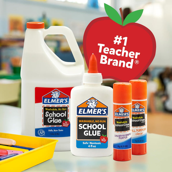 Liquid School Glue, Clear, Washable, 32 Ounces - Great for Making Slime