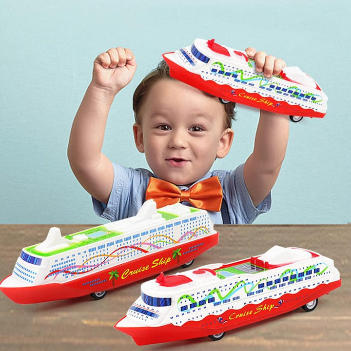 Cruise Model Toy 5Pcs Friction Powered Car Pull Back Cruise Model Go Friction Powered Vehicles Truck Inertia Toys Kids Educational S for Party Rewards Gliding