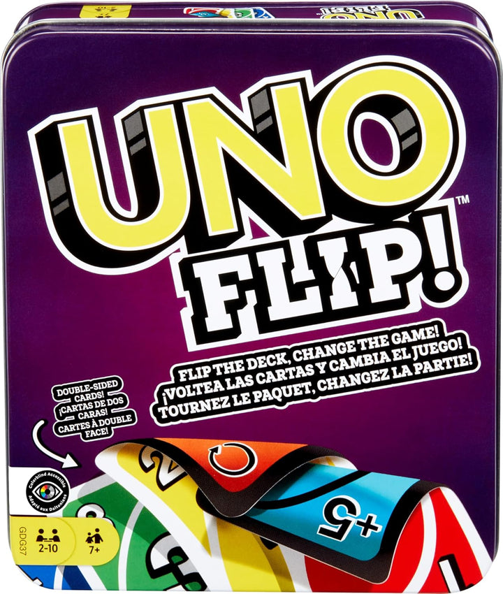 UNO Card Game in a Collectible Storage Tin for Kids, Adults, Families, Parties & Travel, 2 to 10 Players (Amazon Exclusive) (Amazon Exclusive)